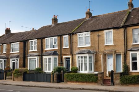 {high|low} angle,  wide angle photo, english houses, london, terraced houses,  {Georgian|Victorian|Edwardian|30s Semi} house, {bay windows|}, {gable|}, {chimneys|}, {rendered|brick} wall, bushes, {arched doorway|}, {low wall around front yard|}, {pavement|}, {straight|slanted} roof, <lora:add_detail:0.5>
 <lora:english house front_epoch_5:0.3>, RAW photo, 8k uhd, dslr, soft lighting, high quality, film grain, Fujifilm XT3, lr