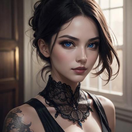 safe_pos, 8k portrait of beautiful 50yo woman with e-girl style hair, goth makeup, sexy, smirk, intricate, slutty, highly detailed, pervted, digital photography, art by artgerm and ruan jia and greg rutkowski surreal painting gold dragonfly filigree, (masterpiece, sidelighting, finely detailed beautiful eyes: 1.2), hdr, (detailed video game arcade background:0.7)