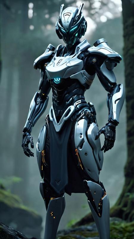 biomechanical style, (half body:1. 1) shot of Futuristic android robot Samurai, dressed in short robes and baggy pants, proud pose, epic composition, warframe, Ultrakill, Pragmata, forest background, artstation, (epic realistic:1. 2), (hdr:1. 3), (dark shot:0. 7), intricate details, [[rutkowski]], intricate, cinematic, detailed, (dark shot:1. 1), <lora:LowRA_44403:0. 8>, blend of organic and mechanical elements, futuristic, cybernetic, detailed, intricate