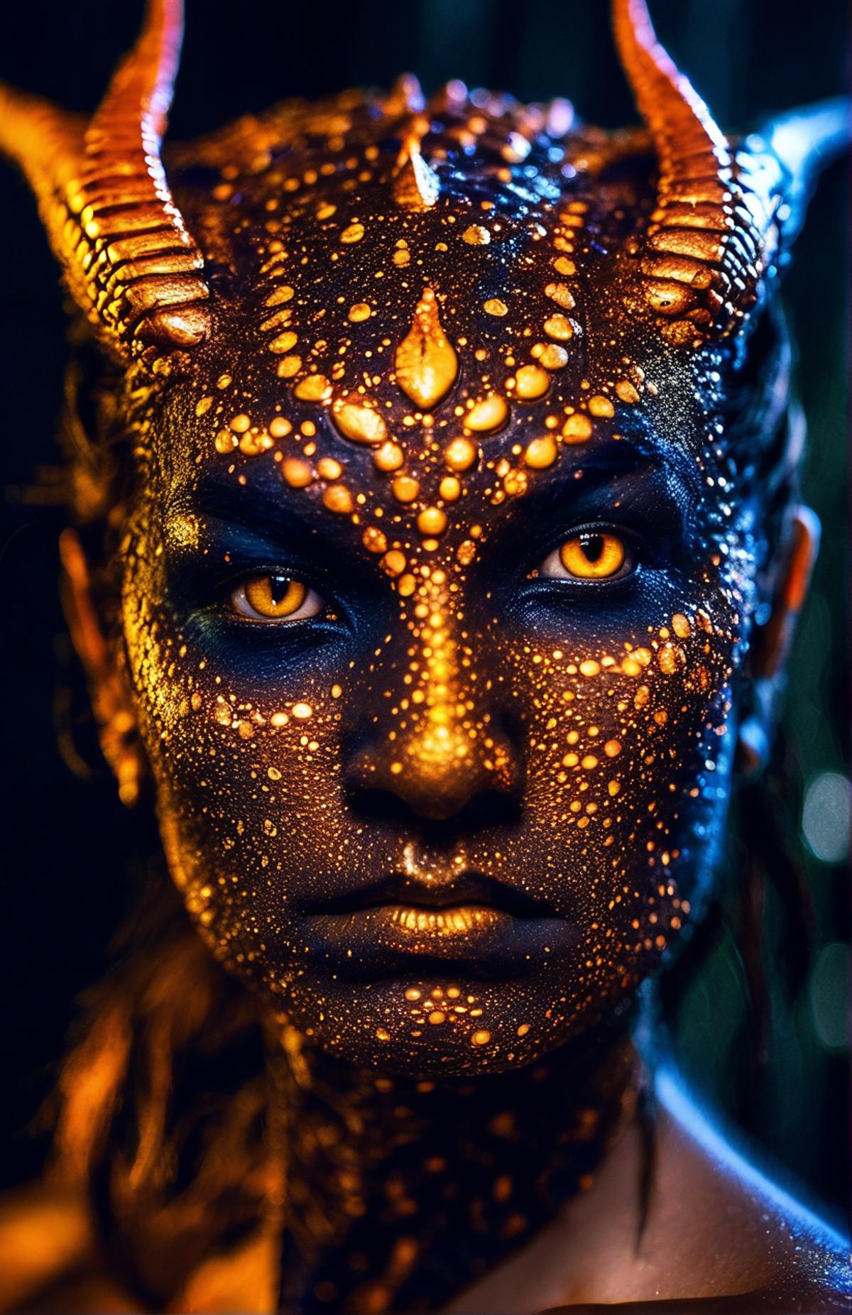 Blacklight Makeup — SDXL LoRA image by chillpixel