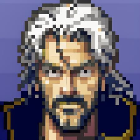 <lora:Final Fantasy 6 Portraits - V1-000004:0.75> Final_Fantasy_6_portrait, SNES, low resolution, pixelart, blue background,  1boy, middle aged, hobo, medium skin