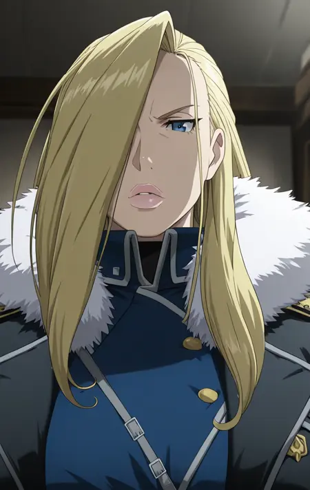 Olivier Mira Armstrong  from Fullmetal Alchemist Brotherhood