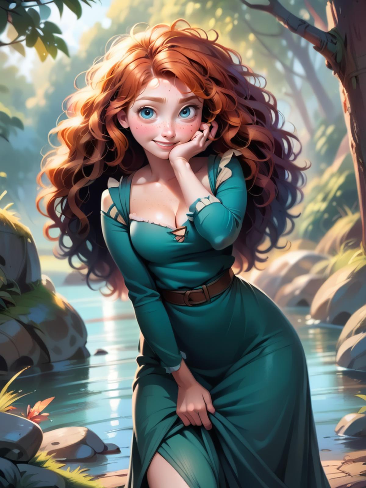 Merida (Brave) Disney Princess - SD 1.5 | XL PONY - by YeiyeiArt 