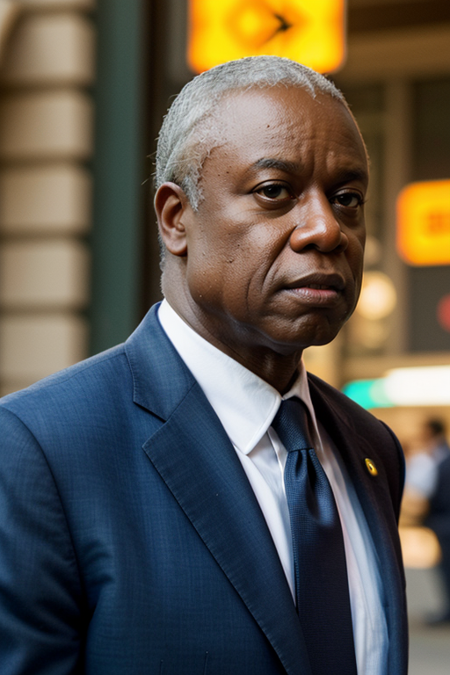 AndreBraugher, (spy agency) photo, (closeup on upper body:1.3), (professional assassin, banker clothing, walking down busy sidewalk, lots of people bustling, European old city, afternoon sweet lighting, high camera angle, long zoom lens medium format camera), in the style of (Mission Impossible, John Le Carre)