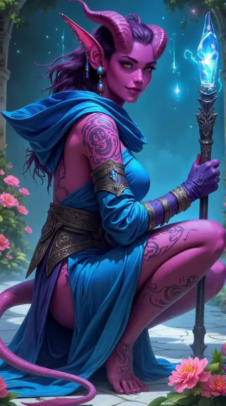 Tiefling - Creature Concept - FLUX