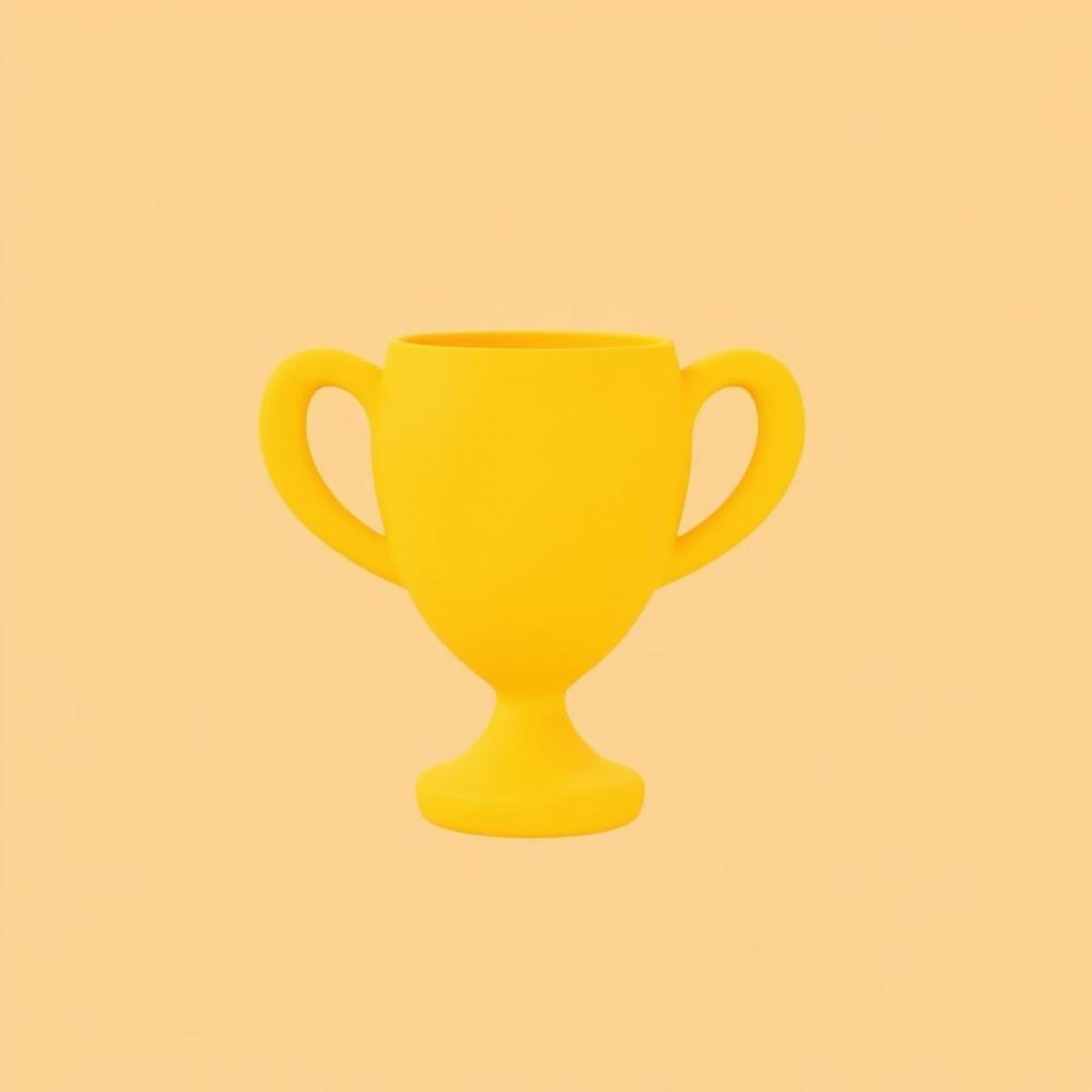 blobstyle, simple background, Gold Trophy