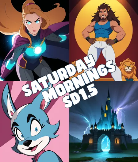 Saturday Mornings - Western Cartoon 2D Merge