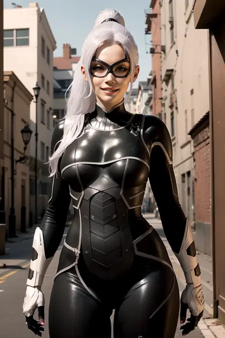 Felicia Hardy / Black cat | LoRA | Spiderman | 3D Game Style | Realistic