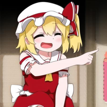 <lora:That's_it_n1:1>,upper_body, 1 girl,(Flandre Scarlet:0.8)