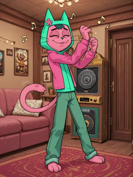 Miauricio (Channel 5 Mexican Mascot) [Illustrious + Pony]