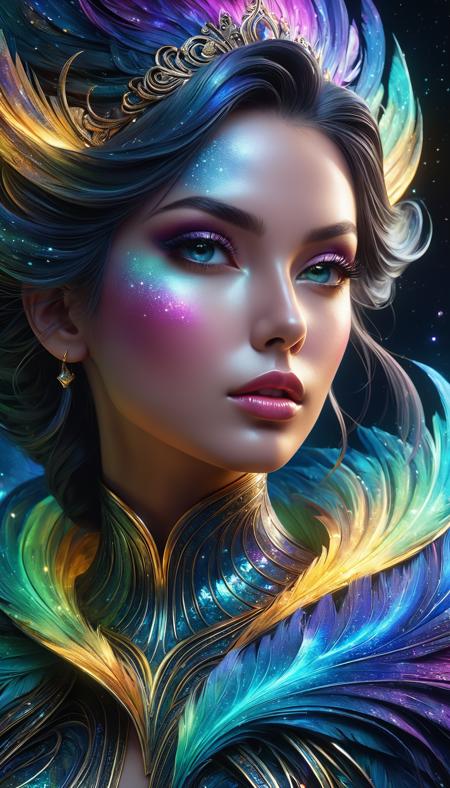 <lora:add-detail-xl:1>,   <lora:SDXLAuroraStyle:0.5> AuroraStyle, ultra detailed artistic photography, midnight aura, night sky, detailed gorgeous face, dreamy, glowing, backlit, glamour, glimmer, shadows, oil on canvas, brush strokes, smooth, ultra high definition, 8k, unreal engine 5, ultra sharp focus, art by alberto seveso, artgerm, intricate artwork masterpiece, ominous, matte painting movie poster, golden ratio, trending on cgsociety, intricate, epic, trending on artstation, highly detailed, vibrant, production cinematic character render, ultra high quality model