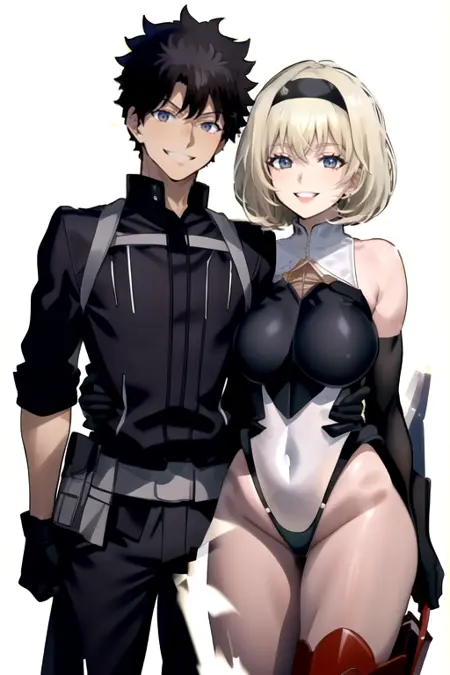 Ritsuka Fujimaru x Red Shoes (Fate/Grand Order x Nikke)