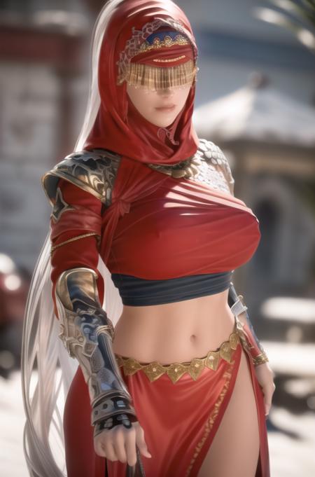 (day:1.7), standing in front of a snow covered mountain, winter,
Standing,bare legs,(close-Up:1.4),(face_focus:1.3),
((red outfit)),red dress,armor,cape,gauntlets,gold and blue accents,gold belt,mouth mask, red headdress,red skirt,
jewelry,gem, <lora:Scorpio_Conquerors_Blade-KK77-V1:0.7>,<lora:Tina_Tanya-KK77-V1:0.2>,navel,
((Sliver_hair)),brown_eyes, Long_hair,
1 girl, 20yo,mature female,Beautiful Finger,Beautiful long legs,Beautiful body,Beautiful Nose,Beautiful character design, perfect eyes, perfect face,
looking at viewer,(light_smile:0.3),(Closed_mouth),
NSFW,official art,extremely detailed CG unity 8k wallpaper, perfect lighting,Colorful, Bright_Front_face_Lighting,
(masterpiece:1.0),(best_quality:1.0), ultra high res,4K,ultra-detailed,
photography, 8K, HDR, highres, absurdres:1.2, Kodak portra 400, film grain, blurry background, bokeh:1.2, lens flare, (vibrant_color:1.2)
(Beautiful,large_Breasts:1.4), (beautiful_face:1.5),(narrow_waist),