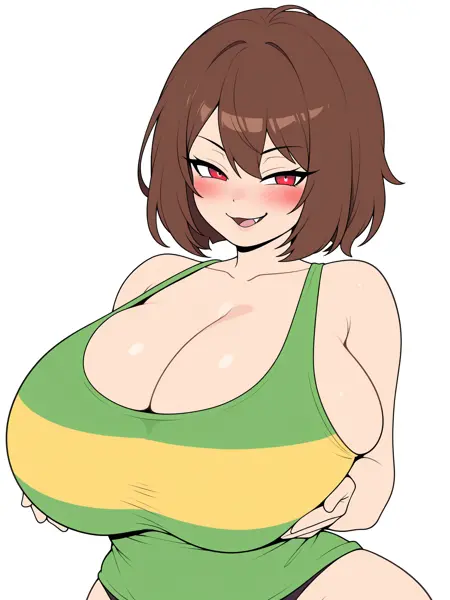 Chara (Undertale) - Gordon9's mix - Extra Milfy version - NSFW fan-art trained