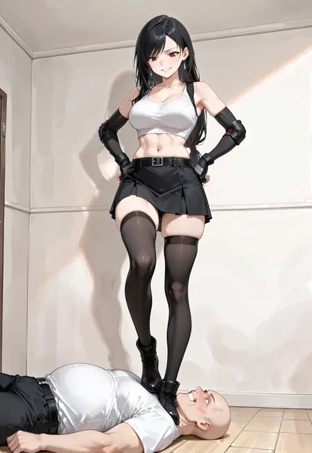 Stands on Throat (Throat Trampling Femdom)