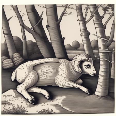 Animals & Creatures Etching V1