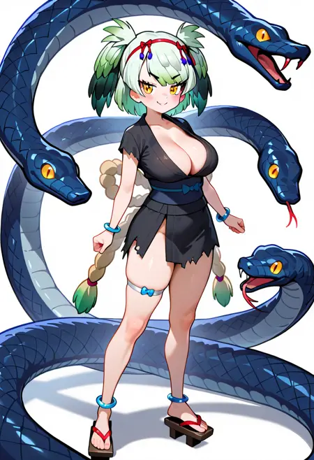 Yamata No Orochi [Old] (Kemono Friends) / ヤマタノオロチ [旧デザ] (けものフレンズ) [Illustrious-XL]