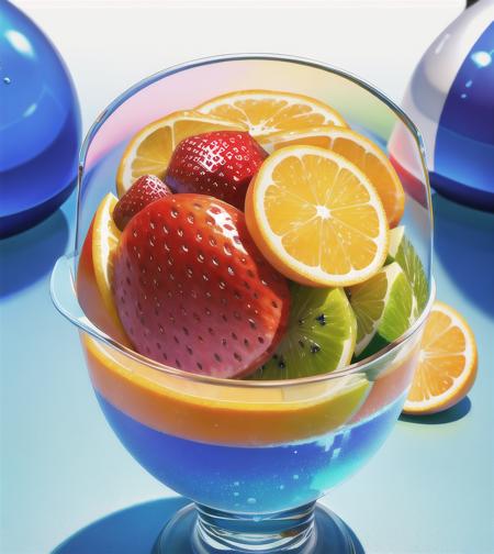 abstract, photorealistic, Food fruit LIQUID SPLASH, 3D BEEPLE STYLE, 8 k, 32 k, HDR, realistic,