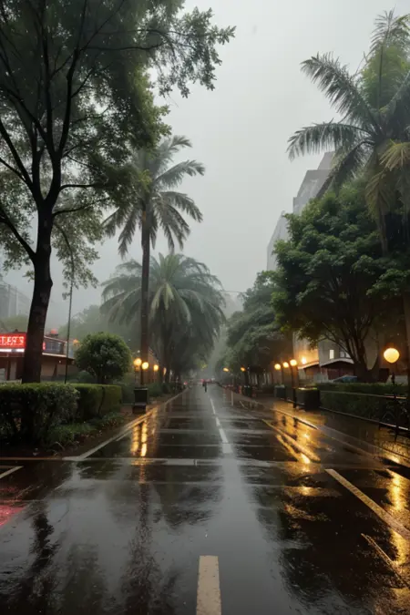 Aesthetic [Rain/Street/monsoon/Wet/Heavy Rain] Background