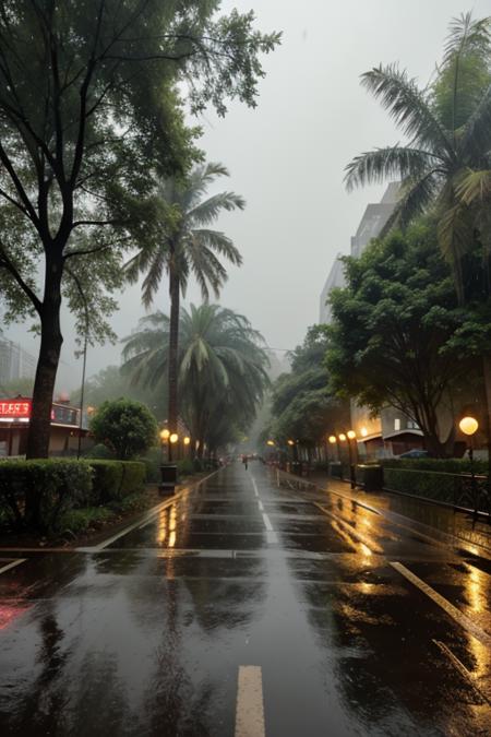 Aesthetic [Rain/Street/monsoon/Wet/Heavy Rain] Background v1.0