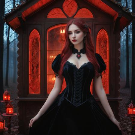 materials:subsurface scattering:1.1, materials:velvet texture fidelity:1.2, light:hdr photometric realism:1.0, polish:fine contrast detailing:1.1, color:red-black-white tonal harmony:1.0, fidelity:photoreal edge polish:1.2, highlight:spectral gleam pass:0.9, style:high-fidelity photo finish:1.0, layout:center composition, lens:ultra-sharp wide aperture <lora:hand_5.5:0.4000000000000001> <lora:PerfectEyesXL:0.6000000000000001> <lora:rbw-styleV1_sdxl:0.5000000000000001>