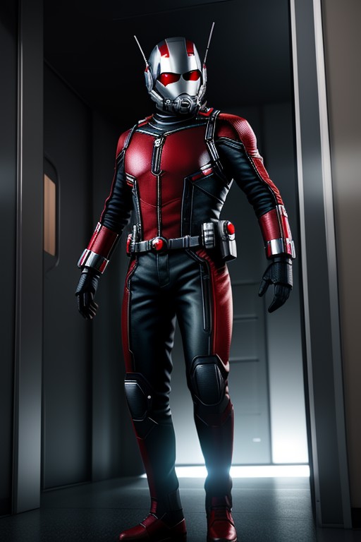 Ant Man is getting arrested, fullbody shot, unreal engine, 3d rendered, extremely detailed, volumetric lighting, 8k, high ...