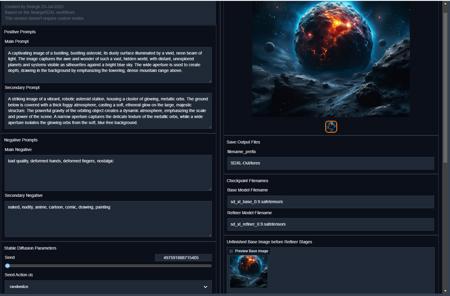 Searge-SDXL: EVOLVED v4.3.2 - Optimized Workflow for ComfyUI - 2023-11-13 - txt2img, img2img, inpaint, revision, controlnet, loras, FreeU v1 & v2, ... cbox v1.1
