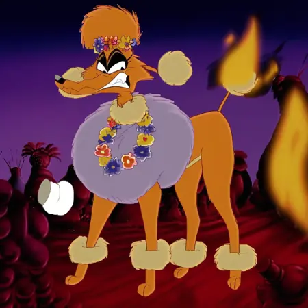 tiger in poodle form (An American Tail: Fievel Goes West)