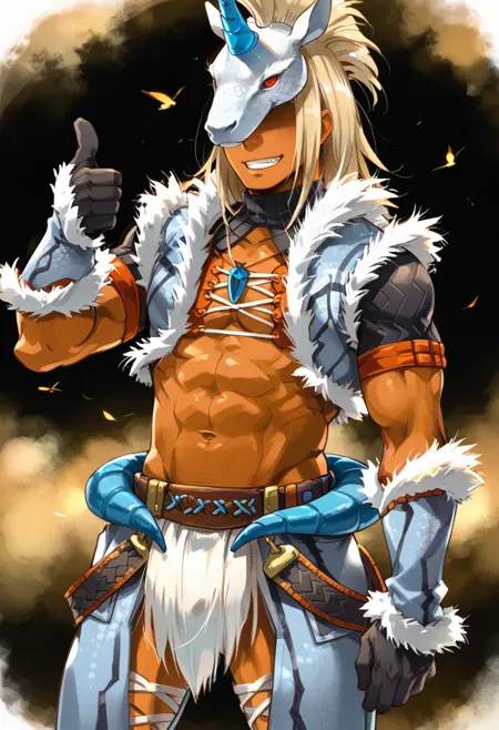 Monster Hunter - Kirin Armor - Male (キリン装備 男) ponyXL