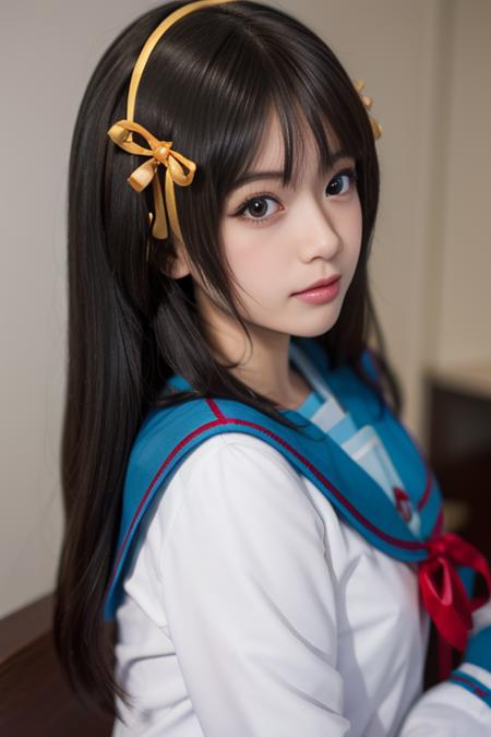 suzumiya haruhi, kita high school uniform, 