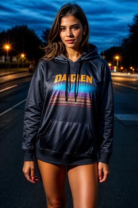 A photo of a beautiful cute young woman
<lora:Hoodies V2 By Stable Yogi:0.8> wearing multicolor hoodie, black
 <lora:DETAIL_SLIDER_BY_STABLE_YOGI:0.8>
 <lora:NOISEOFFSET_BY_STABLE_YOGI:0.8> dark, darkness,