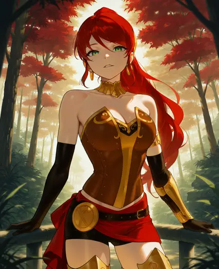 Pyrrha Nikos (RWBY) - 4 Outfits (PonyXL / Illustrious)
