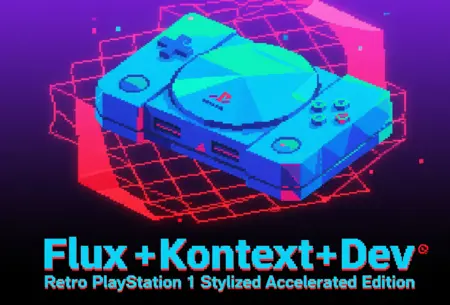 Flux+Kontext+Dev Retro PlayStation 1 Stylized Accelerated Edition