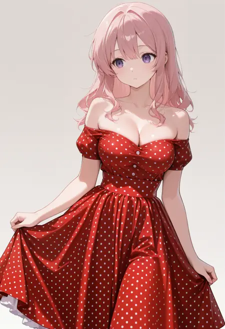 Polka Dot Red Pinup Dress