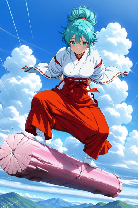 Civitai ドラゴンボール 白桃桃ータオパイパイが乗ってた柱 / Taopaipai on flying pillar. dragon ball