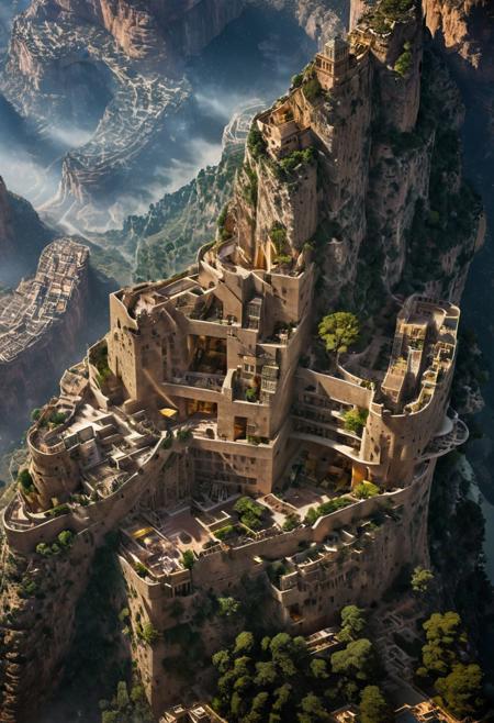 (The colonial city of the future, in the mist-filled Grand Canyon, on an unknown Earth-like planet, 2 moon on sky, Spaceship flight connects colonies, waterfulls:1.3), (Machu Picchu, a mountain settlement, incredibly spectacular:1.2), (Mario Botta:1.3), (avant-garde, future, reality, science fiction, photorealistic), (modern architecture:1.2), 
(Large Files, Ultra Realistic, 8K, 16k, FHD, HD, VFX, Perfect, Photography, composition, Architecture Sales Photography, Architecture Competition, Ultra High Resolution, Cinematography, High Resolution Image:1.1), (dramatic lighting, direct sunlight, ray tracing, clear shadow:1.2),  (real landscape:1.1), (blurred background:1.0), (urban background, more_details) ,
ac_neg1, great lighting, clear, hillscastel, extrusionbuilding, vertical