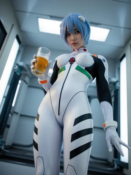 Rei Ayanami - Neon Genesis Evangelion - Flux1.D