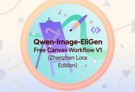 Qwen-Image-EliGen Free Canvas Workflow V1 (Zhenzhen Lora Edition)