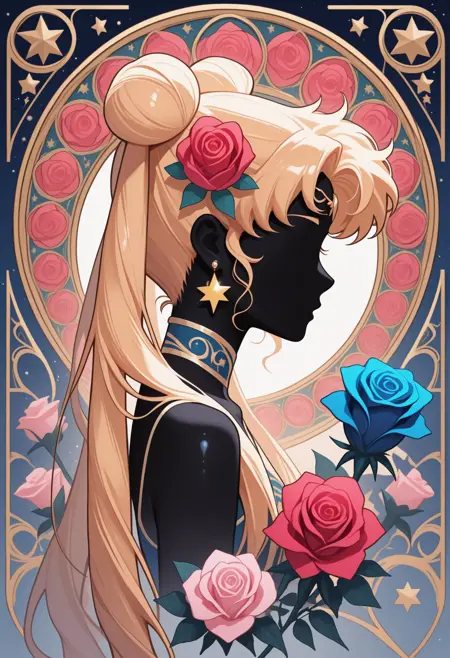 Sailor Moon Art Nouveau Inspired Style Illustrious XL Lora