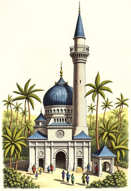 Indies vintage illustration [ SDXL 1.0 /  FLUX.D ] v1.0 - FLUX
