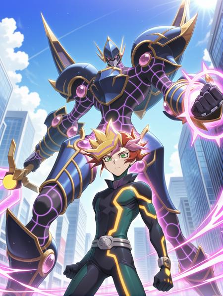 Yu-Gi-Oh! - Playmaker, Accesscode, Decode Talker & Firewall Dragon (プレイメーカー, アクセスコード/ デコード・トーカー, ファイアウォール・ドラゴン) illuXL v1.1