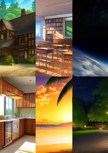 Better Anime Backgrounds SD 1.5 V2