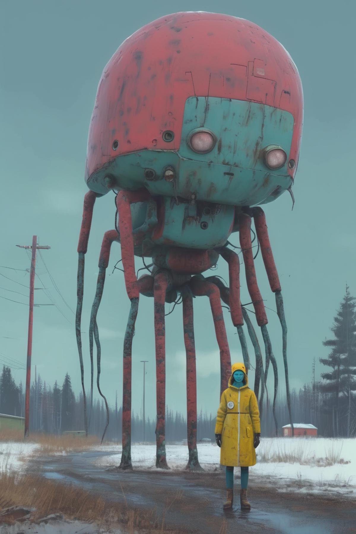 Simon Stålenhag Style image by Kappa_Neuro