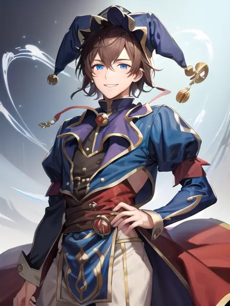 Character Change (♂) - Court Jester - Let out a laugh!