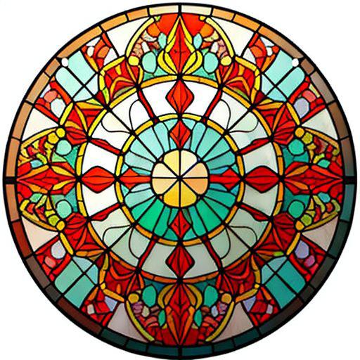 Stained glass circle image by simpledit