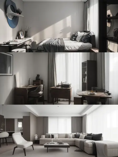 室内设计-现代简约高级灰|Modern Grey Style Interior Design