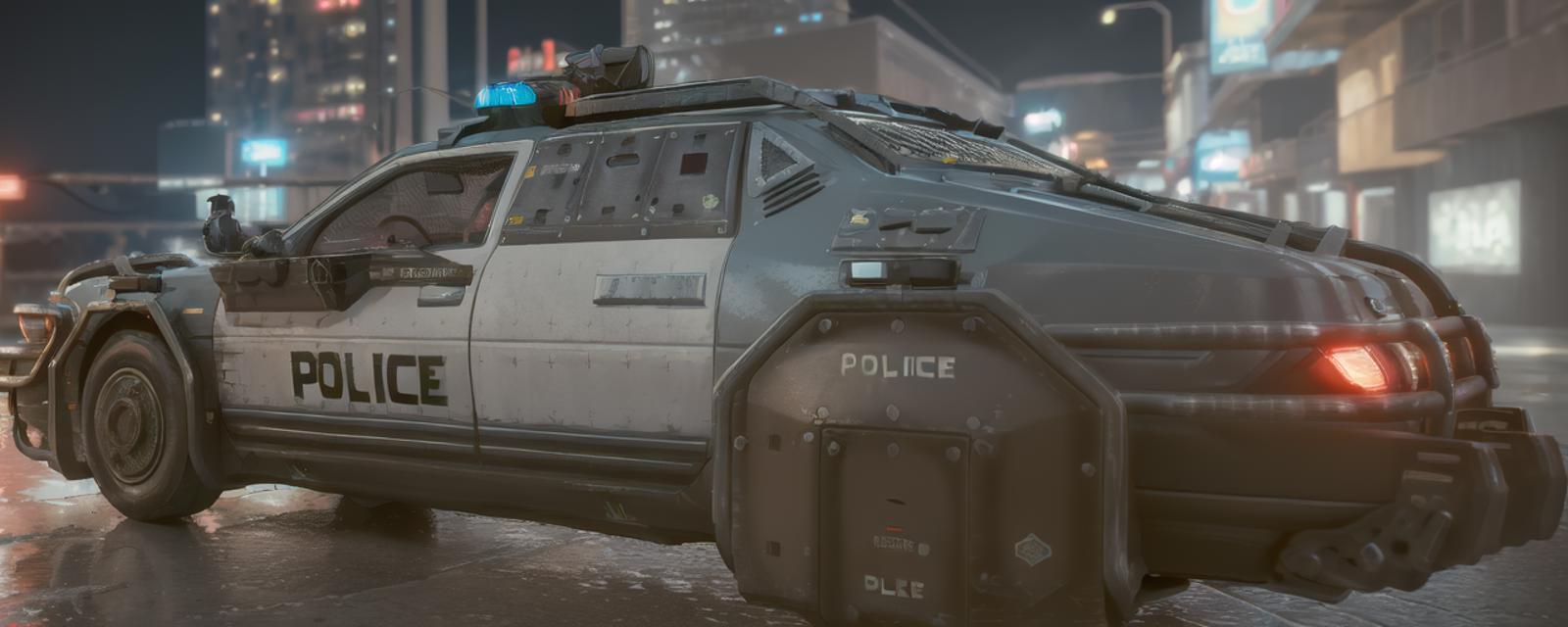 Cyberpunk 2077 NCPD Car (Hella EC-H I860 Enforcer) image by ehowton