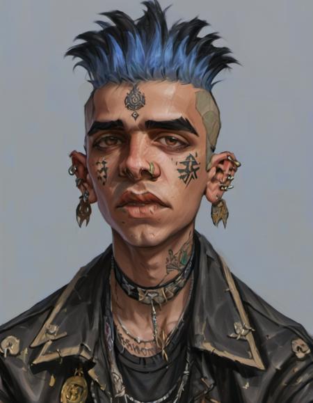 a Indian boy punk portrait <lora:XLPUNK_0.3_RC:0.8>