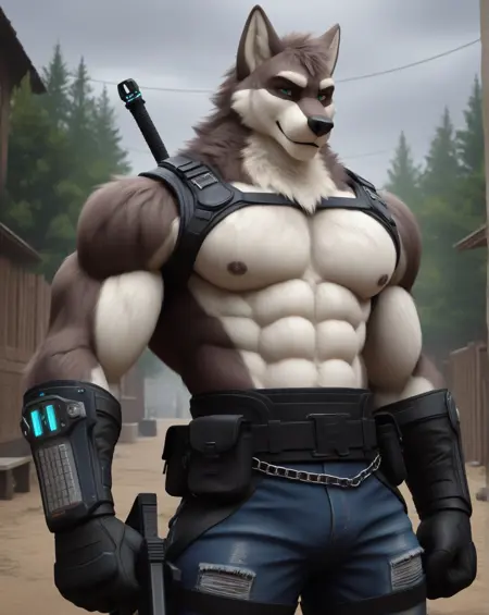 Furry Close-up shot focusing