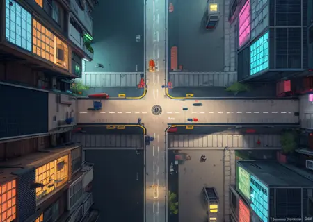 Table Rpg / D&D Maps - Futuristic City (Op1)